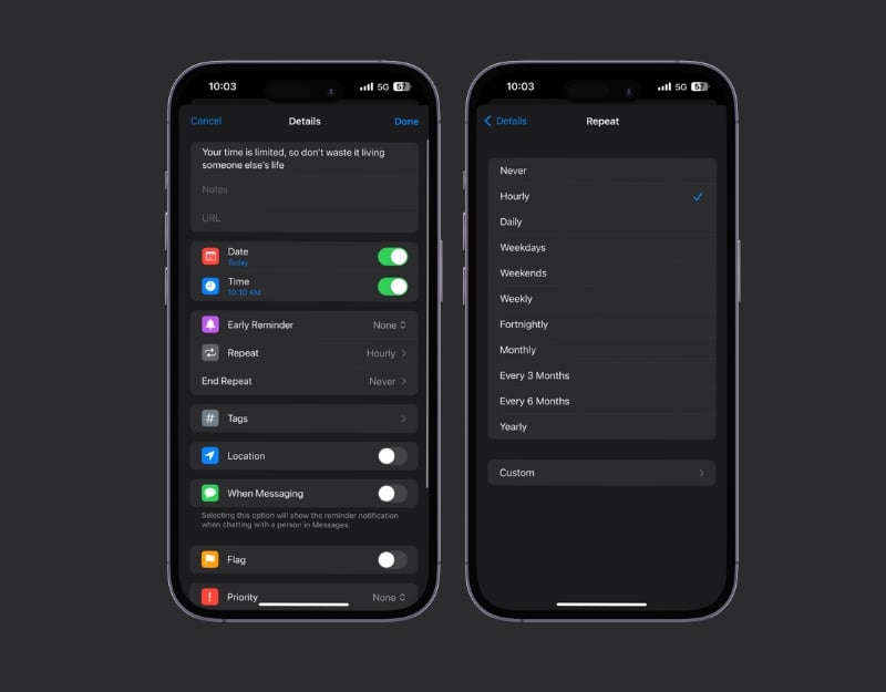 установить мотивационные напоминания на apple watch