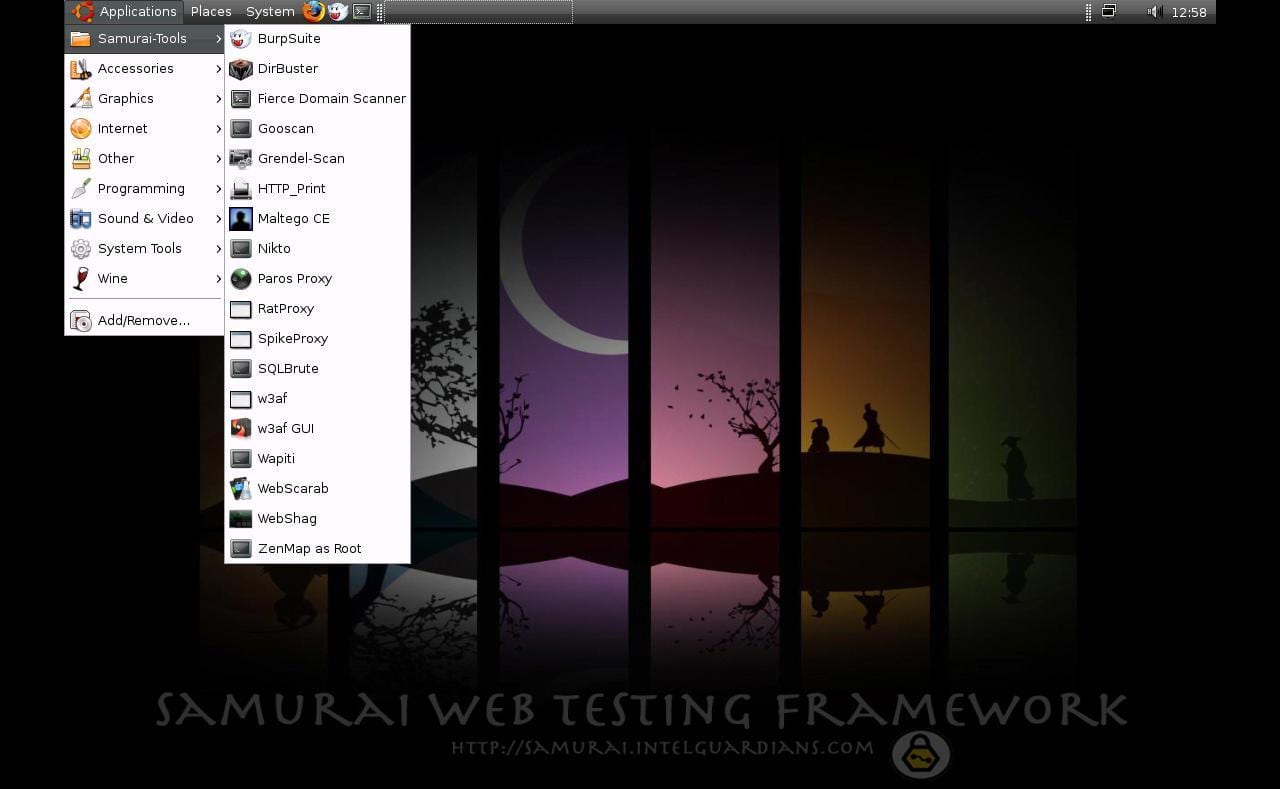 Sistemas Operativos Favoritos de los Hackers - Samurai Web Testing Framework