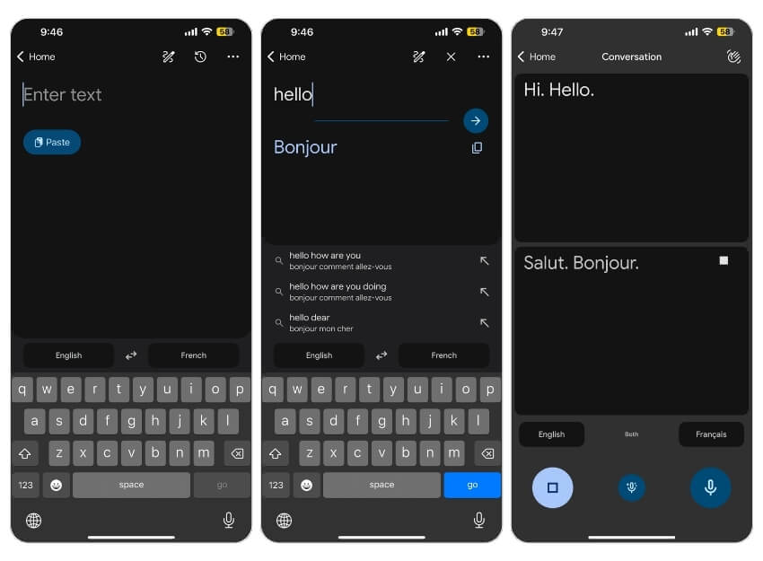 application google translate