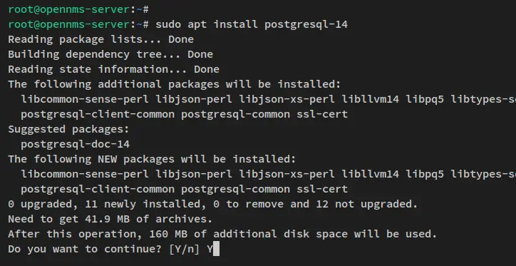 installer postgresql