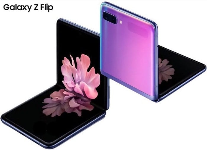 samsung galaxy z flip avec snapdragon 855+ annoncé pour 1 380 $ - samsung galaxy z flip 1