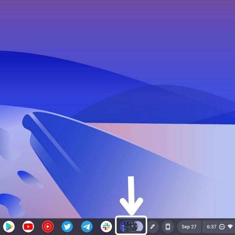 Vorschau der Screenshots in ChromeOS