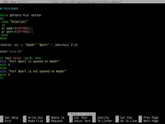 Plugin UDP personalizado de Icunga