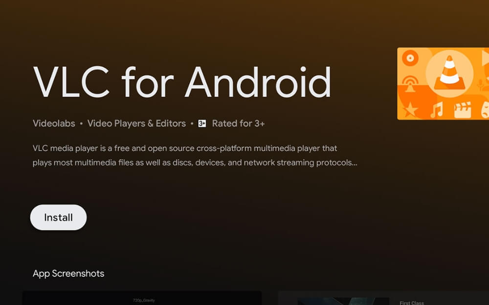 vlc media player para google tv