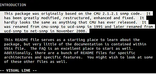 Выбор нескольких строк с Vim