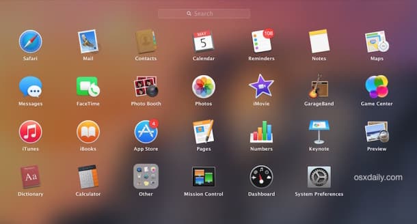 Eliminare app da LaunchPad