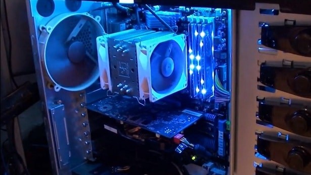 un pc refroidi par air de manière efficace