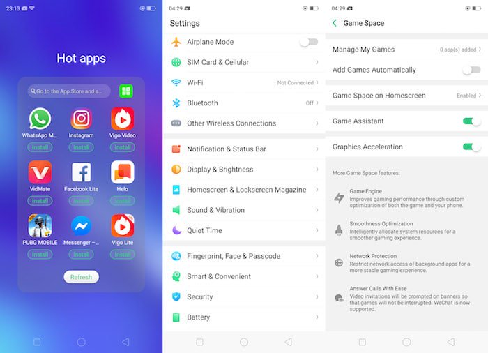 revisão do oppo k1: elevando a aposta no segmento médio - oppo k1 software