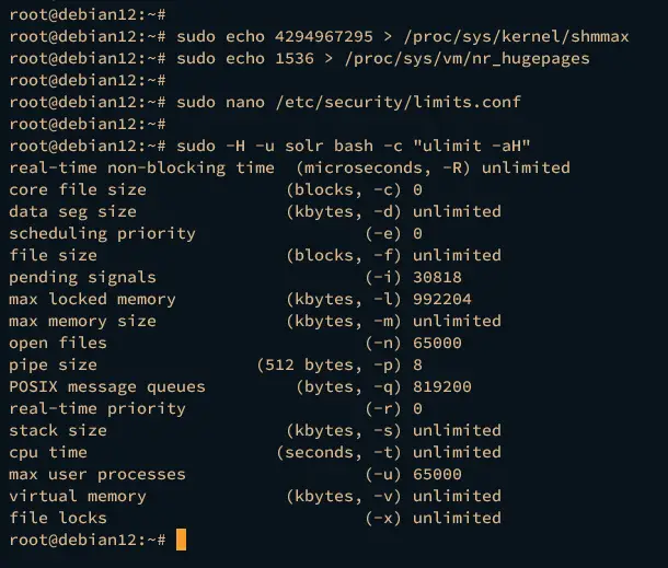 configuration du système
