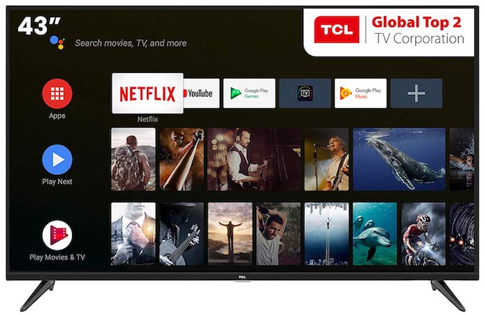 migliori offerte smart tv su flipkart big billion days e amazon great indian sale - tcl 43 4k