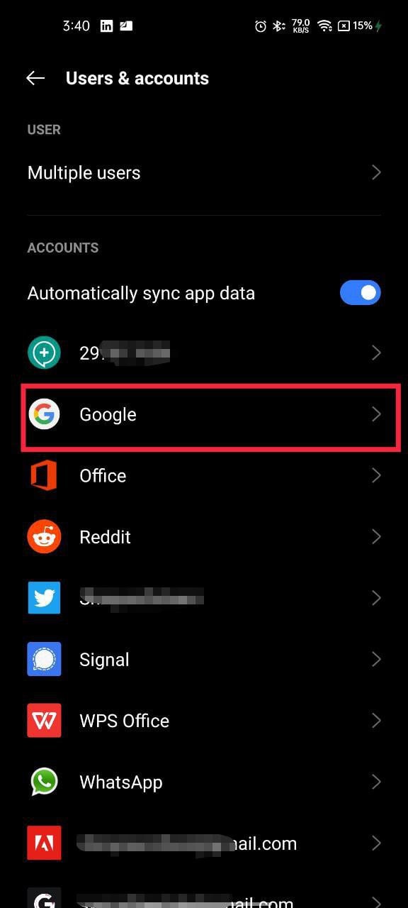 구글 계정 android