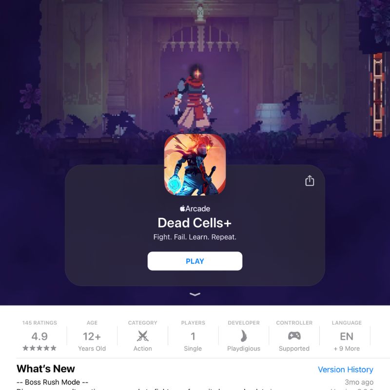 dead cells le jeu sur ipados
