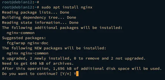 nginxのインストール