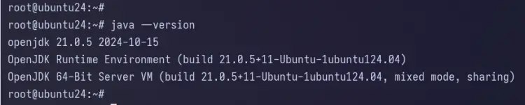 проверка версии java