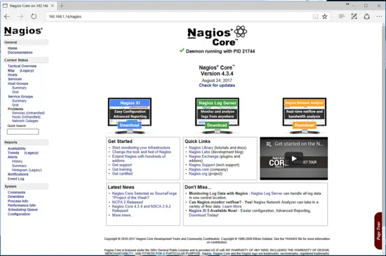 Nagios 대시보드