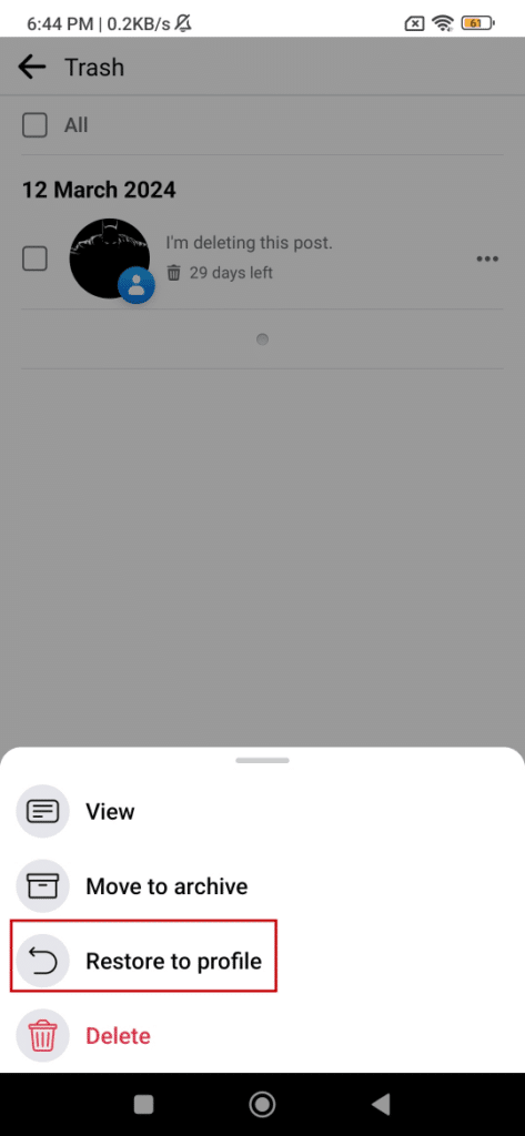 facebookで削除された投稿を復元