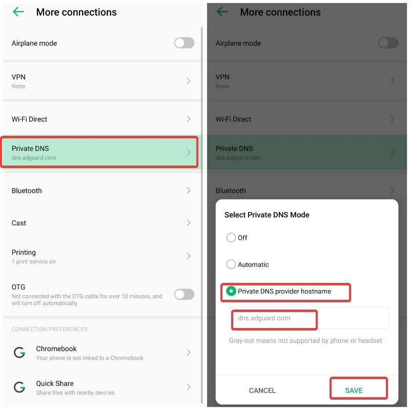 Android에서 개인 DNS를 사용하여 광고 차단하기