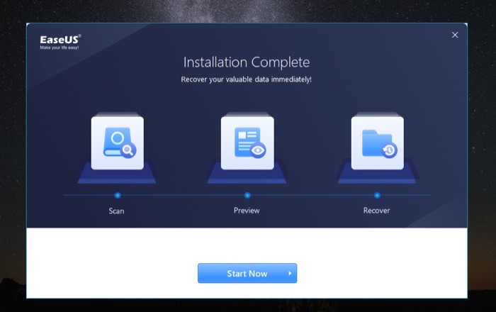 getting started with easeus data recovery wizard