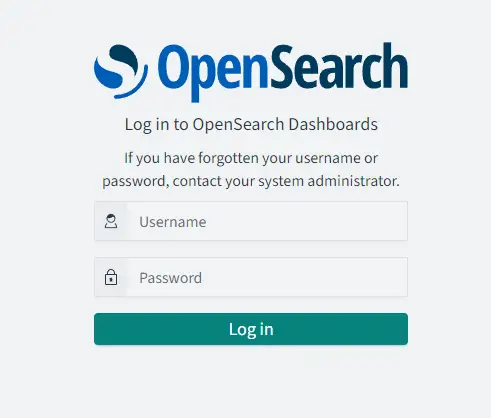 Login OpenSearch Dashboards