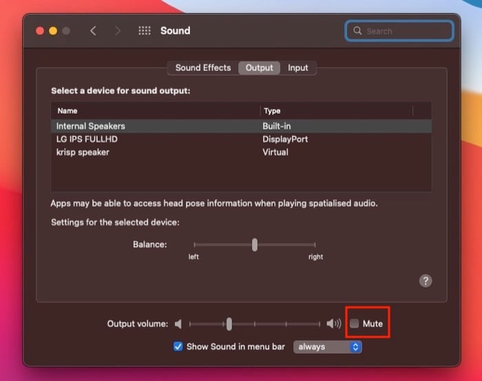 check mac volume