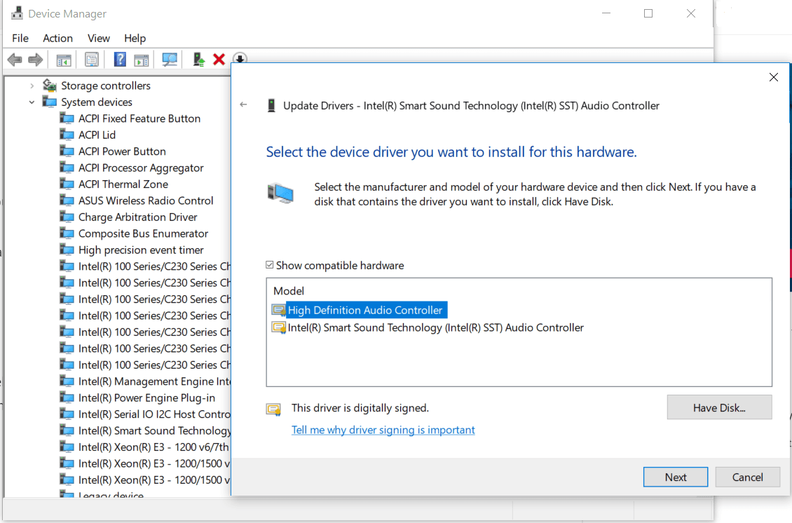 Come risolvere l'errore Nessun dispositivo di uscita audio installato in Windows 10 - passo 6
