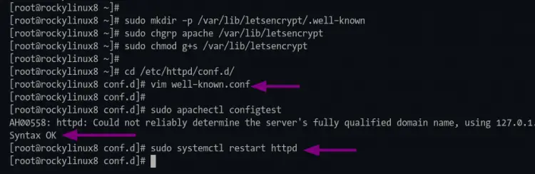 Configurando apache httpd para la autorización webroot de letsencrypt