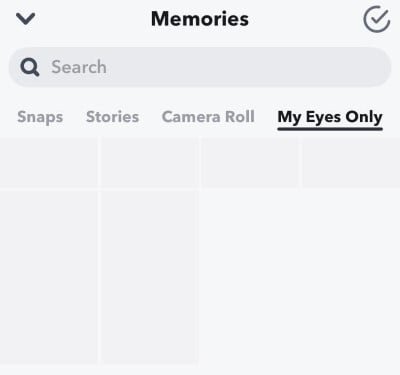 snapchat my eyes only feature