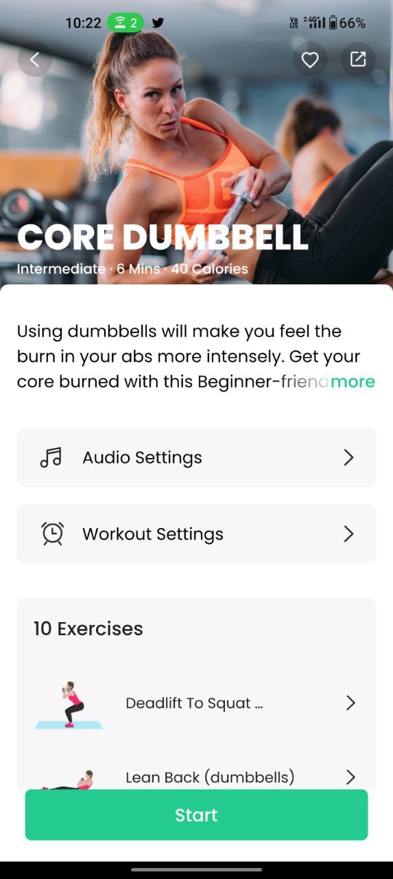 screeshots utilizzo app 7 min workout