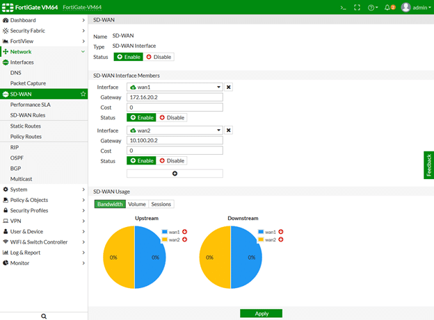Fortinet NGFW Security ui