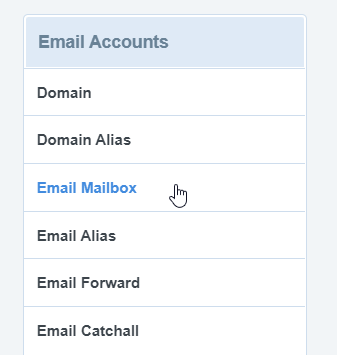 Ajouter une boîte aux lettres email