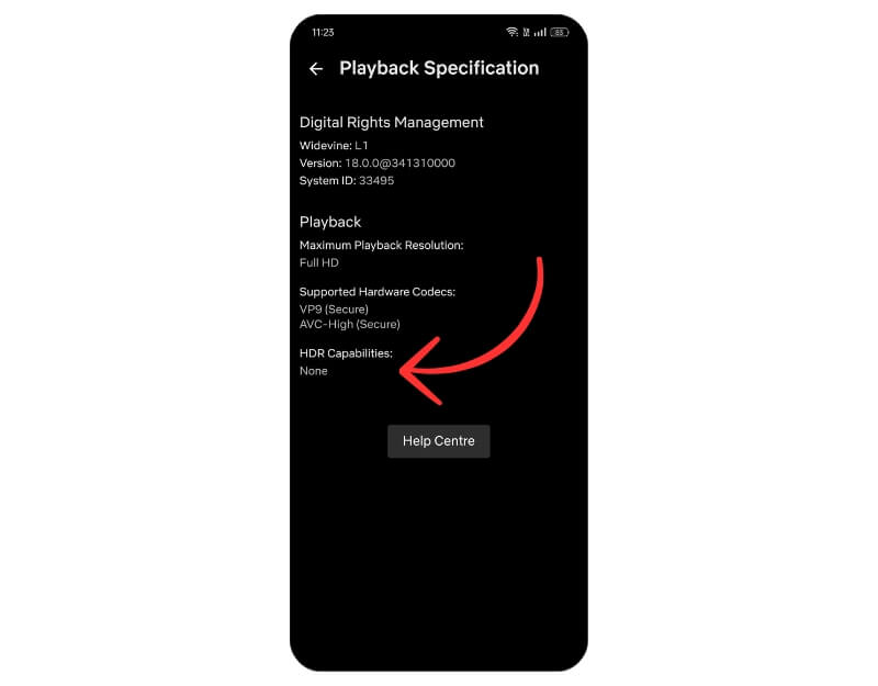 nessuna capacità hdr su netflix