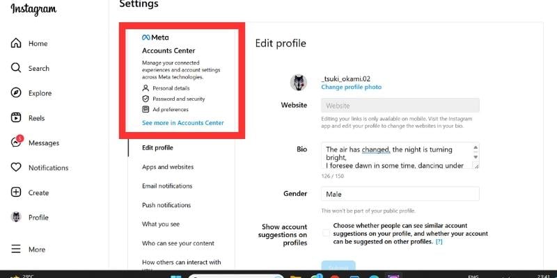 come scollegare facebook e instagram utilizzando il web di instagram 3
