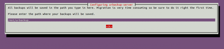 Настройка сервера urBackup