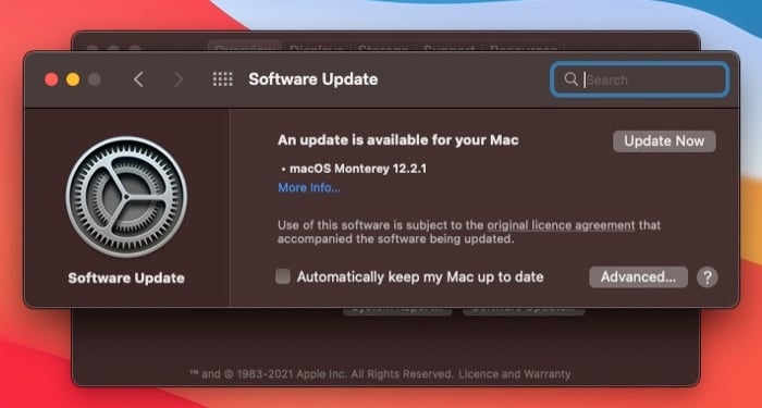 update mac to the latest macos version