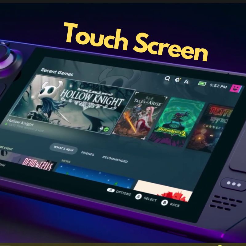 il touch screen su steam deck