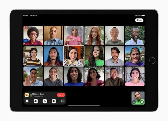 display dell'iPad di 9a generazione