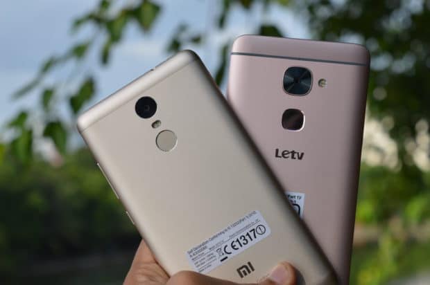 leeco le2 vs xiaomi redmi note 3