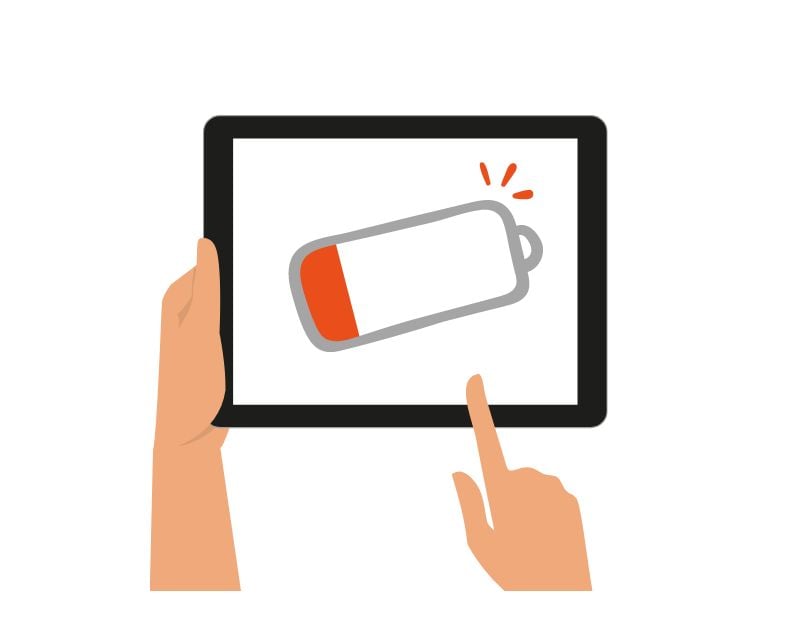 Energiesparmodus auf dem iPad