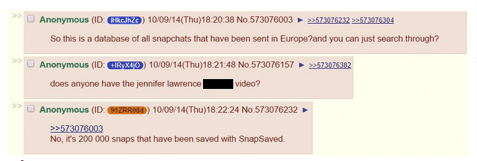 После взломов iCloud теперь пришли взломы SnapChat, утечка 13 ГБ изображений SnapChat