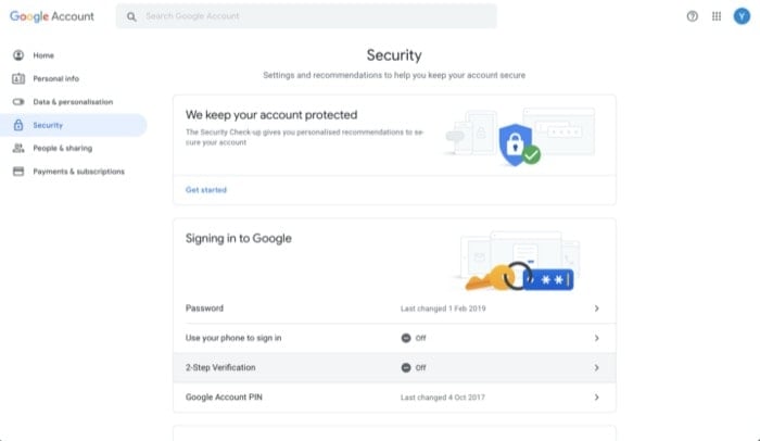 come abilitare l'autenticazione a due fattori sul tuo account google - abilita l'autenticazione a due fattori account google 2