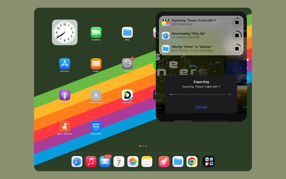 iPadOS 26 백그라운드 작업