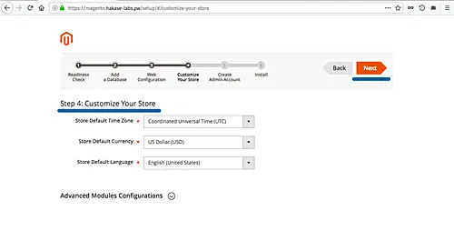 Personalizza il negozio Magento