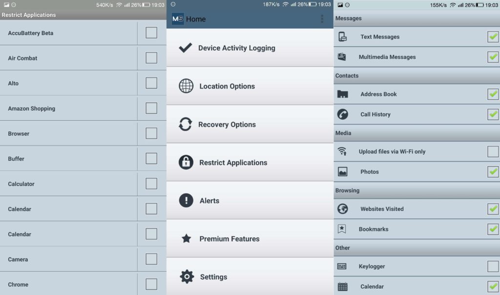 скриншоты mobilespy
