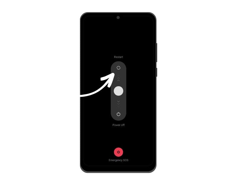 imagen que muestra opciones de reinicio de smartphone android