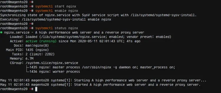 Nginxをインストール