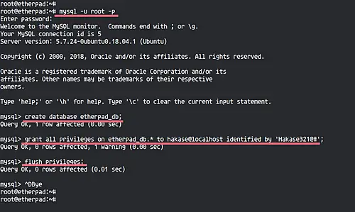 Установка MySQL