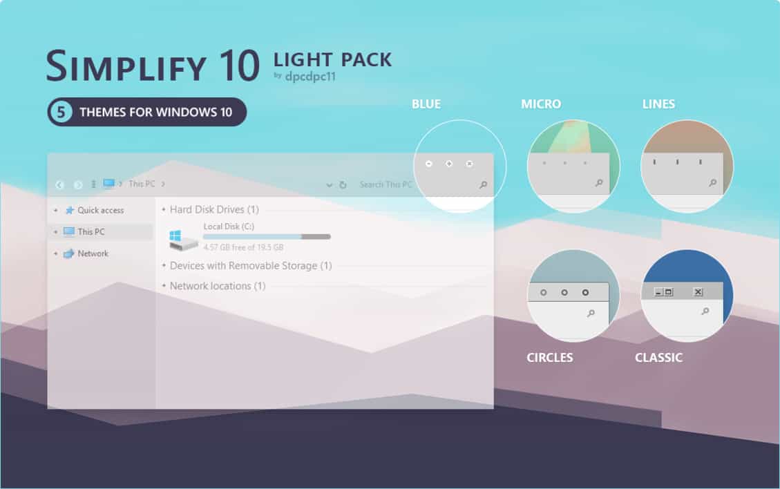 simplify 10 - Beste Windows 10 Themen und Skins