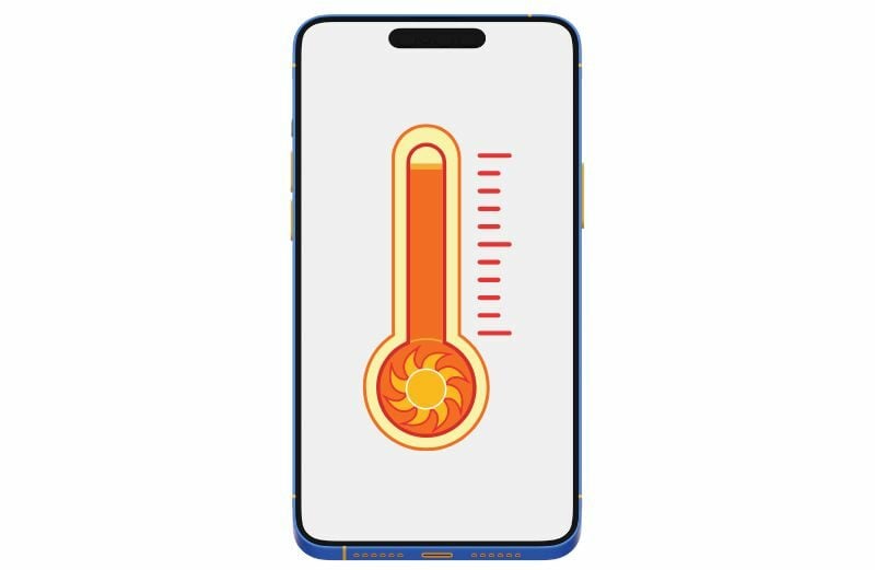 el móvil está caliente enfríalo