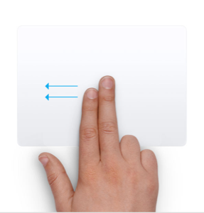 acessar centro de notificações gesto do mac