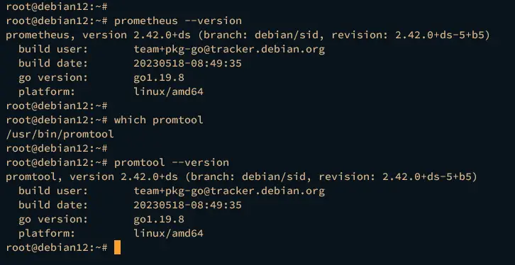 check prometheus and promtool